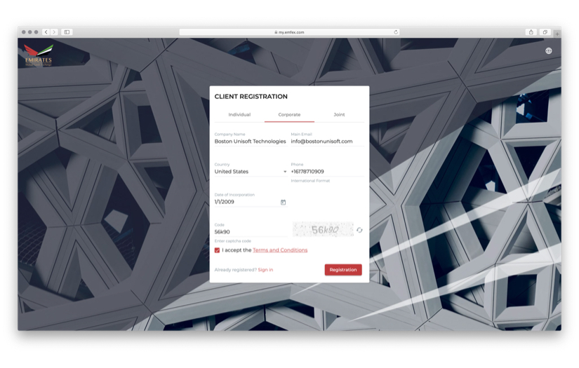 Client CRM, Emirates Mutual Funds Exchange screenshot 4